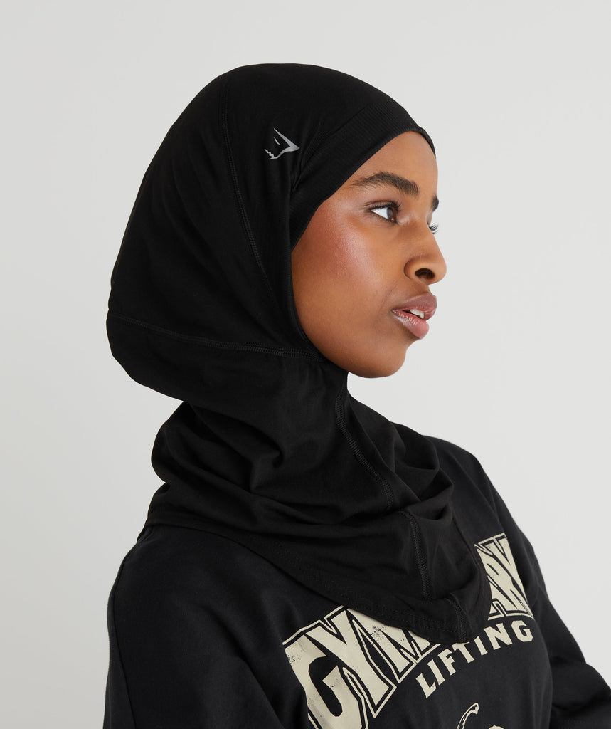 Gymshark Seamless Hijab Black Gymshark