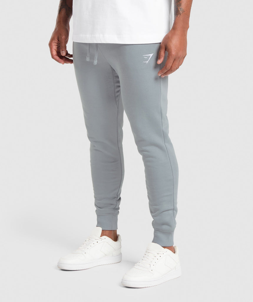 Gymshark Crest Joggers - Denim Grey | Gymshark