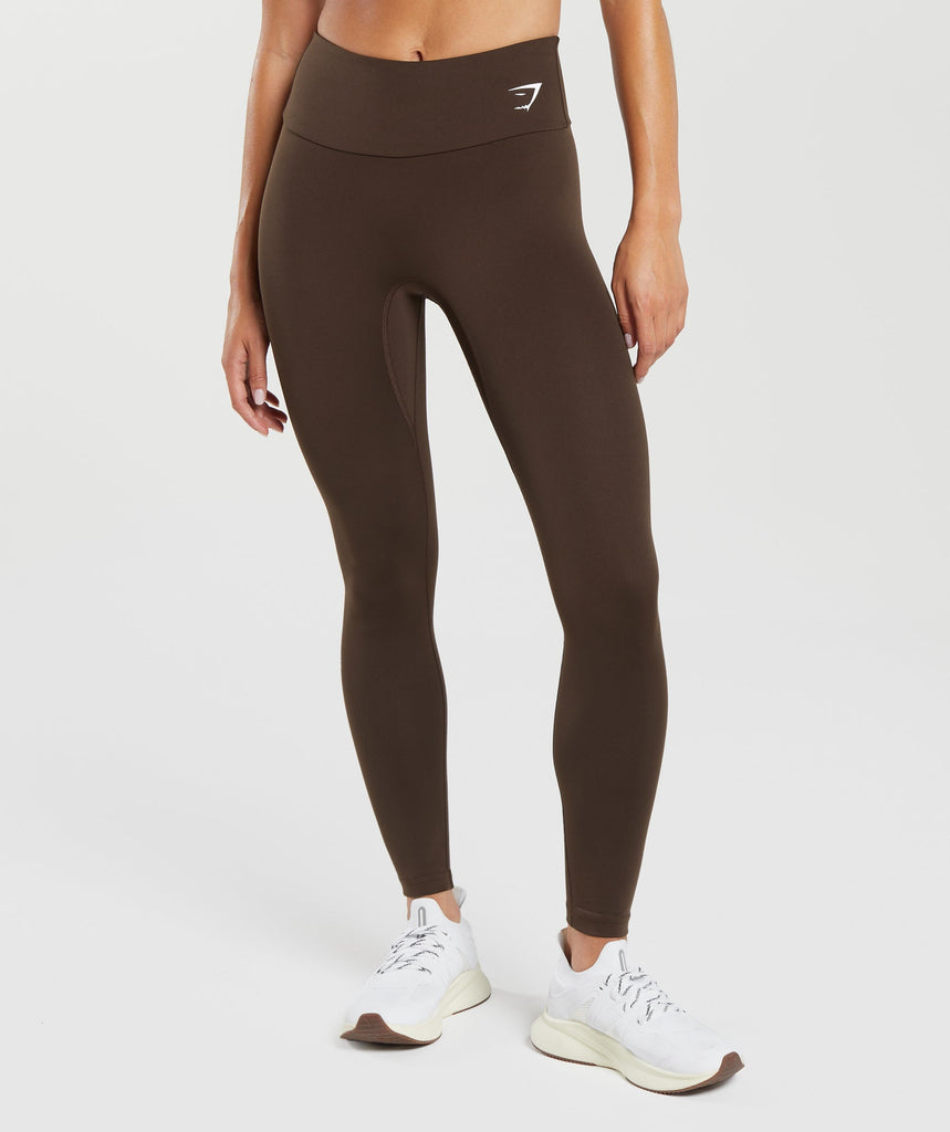 Gymshark Fraction Leggings - Archive Brown | Gymshark