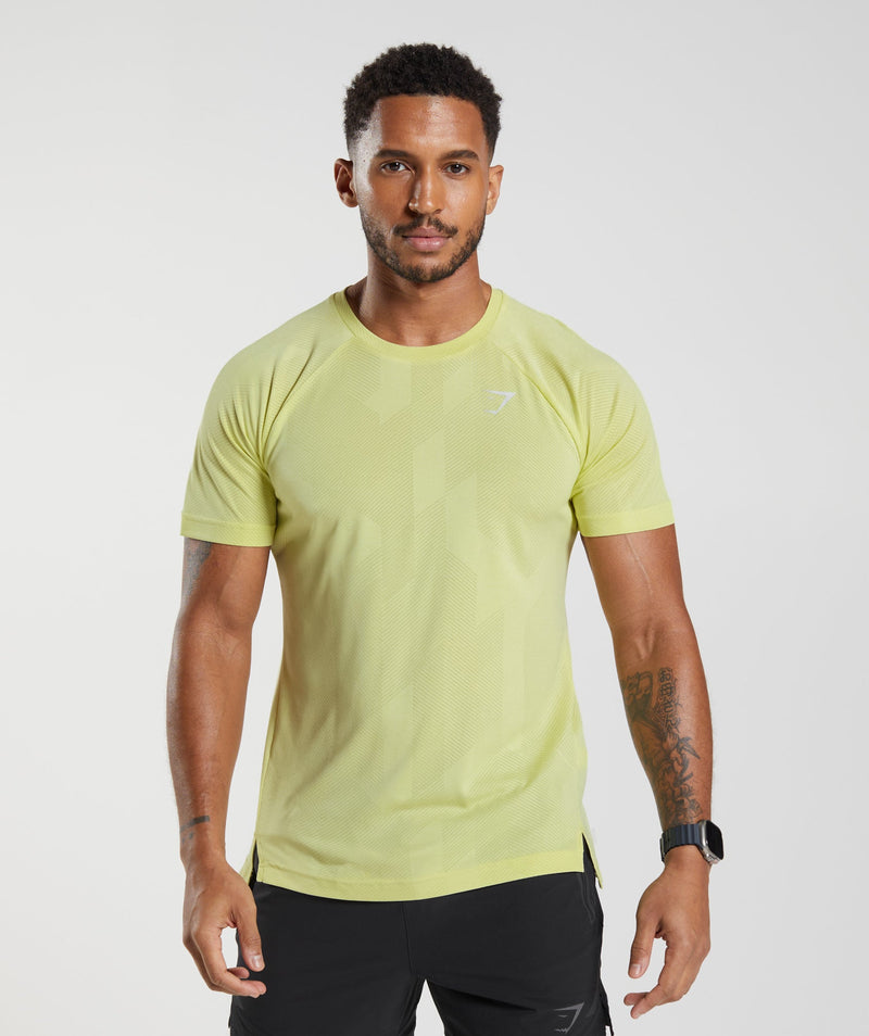 Gymshark Apex T-Shirt - Firefly Green/White 